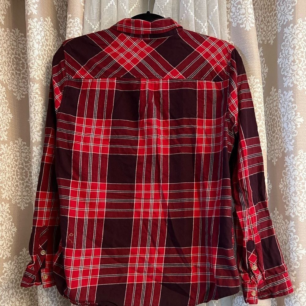 Croft & Barrow red and black flannel size medium in EUC - Picture 3 of 3